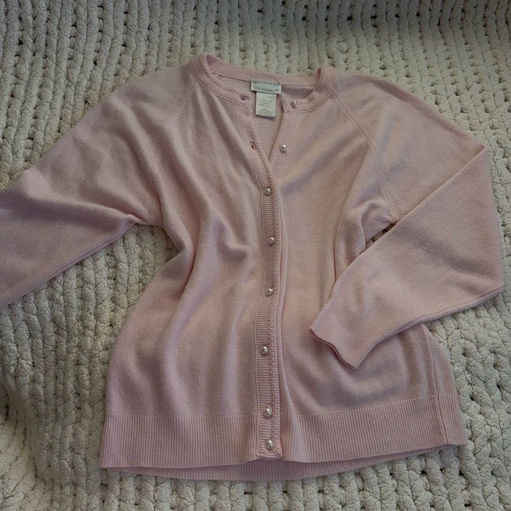 Designers Originals Light Pink Cardigan